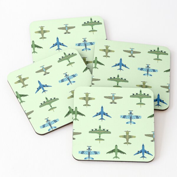Item preview, Green and Blue Vintage Airplanes - on Mint designed and sold by TigaTiga.