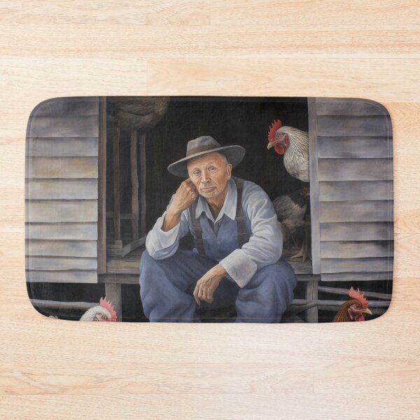 Item preview, Chicken Man at Rest in Henhouse designed and sold by YoPedro.