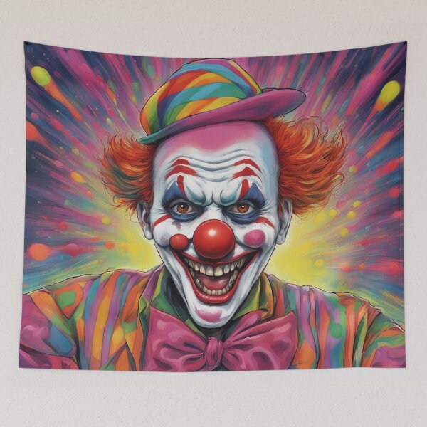 Item preview, Kaleidoscopic Clown: A Vivid Journey into Artistic Psychedelia designed and sold by The-Library.