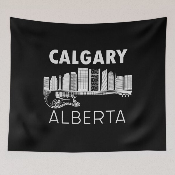 Artikelvorschau, Calgary Kanada Souvenir Gitarrenmusik Alberta Calgary entworfen und verkauft von DSWShirts.