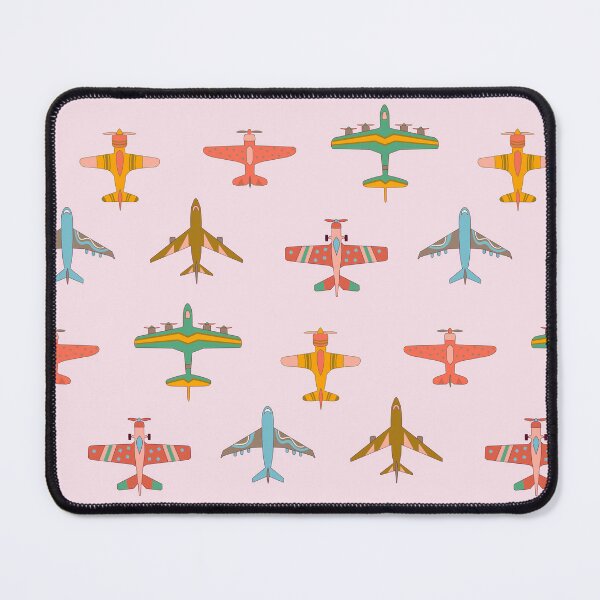 Item preview, Vintage Airplanes in 70s Colors - On Blush designed and sold by TigaTiga.