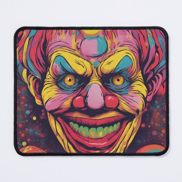 Item preview, Sinister Clown in Psychedelic Realm: Eerie Art for the Daring designed and sold by The-Library.