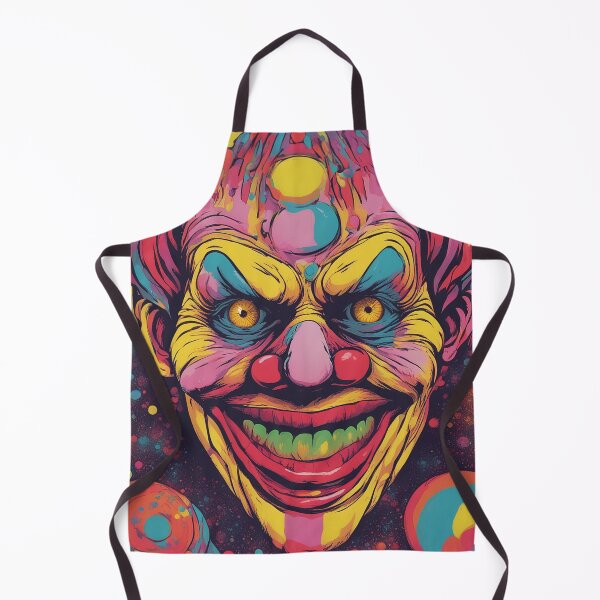 Item preview, Sinister Clown in Psychedelic Realm: Eerie Art for the Daring designed and sold by The-Library.