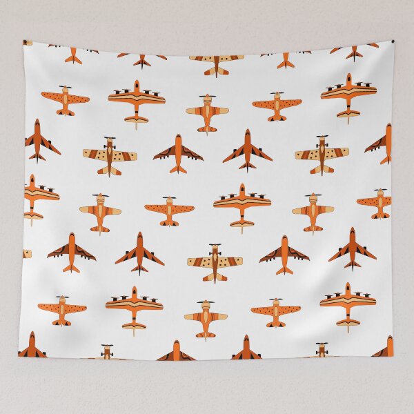 Item preview, Cute Orange Toy Airplanes designed and sold by TigaTiga.