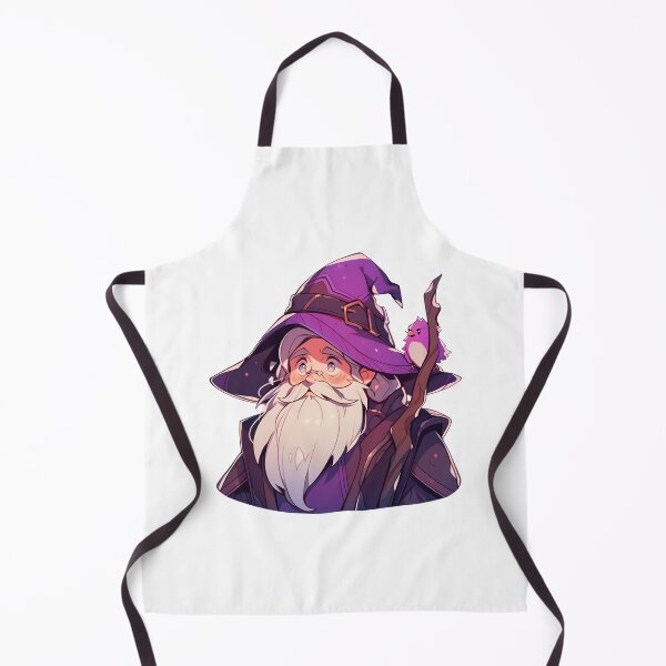 Item preview, Cute Kawaii Purple Wizard Surprised designed and sold by CozyKawaiiArt.