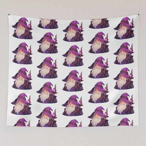Item preview, Cute Kawaii Purple Wizard Surprised designed and sold by CozyKawaiiArt.