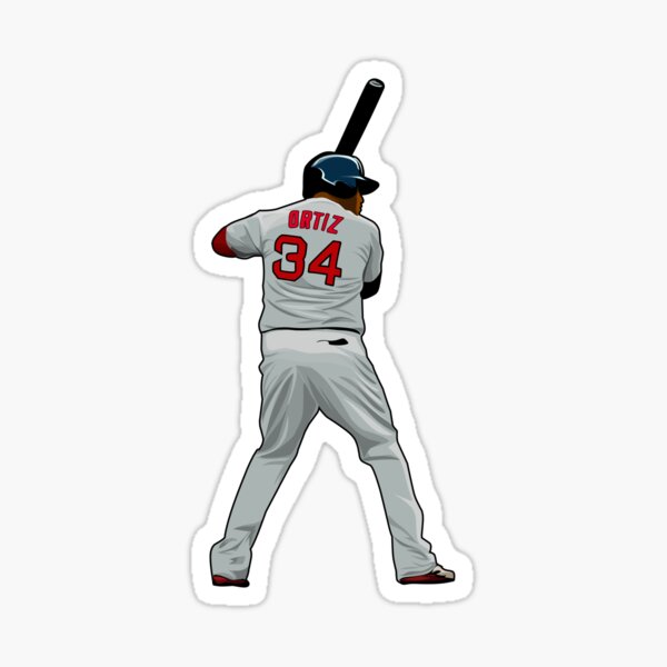 David Ortiz #34 Jersey Number Sticker for Sale by StickBall