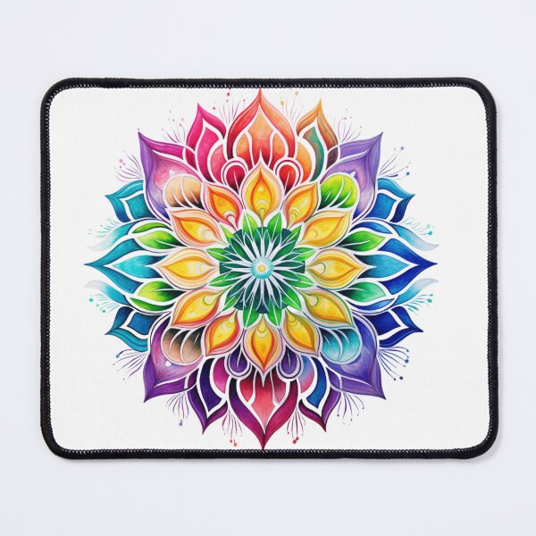 Item preview, Mandala Rainbow Flower , a sticker for meditation on any surface designed and sold by MartynGrey.