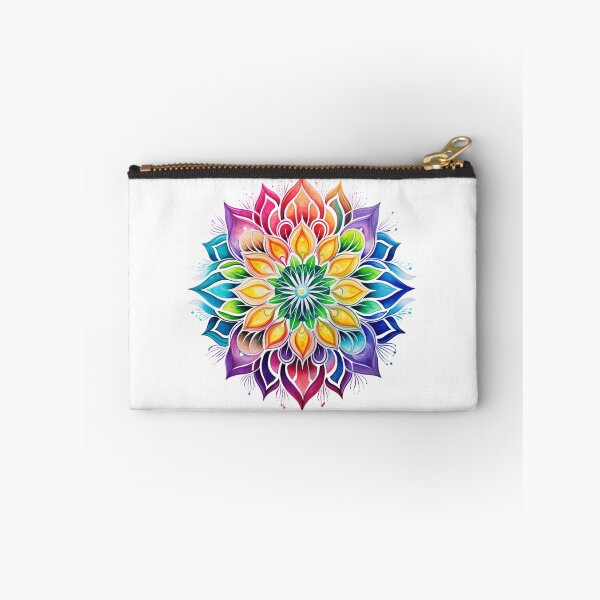 Item preview, Mandala Rainbow Flower , a sticker for meditation on any surface  designed and sold by MartynGrey.
