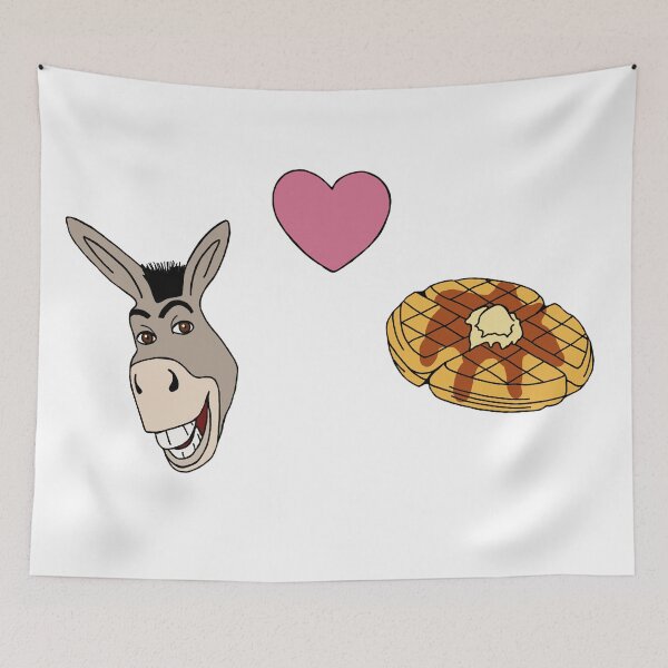 Item preview, Donkey Loves Waffles designed and sold by gregoreo.