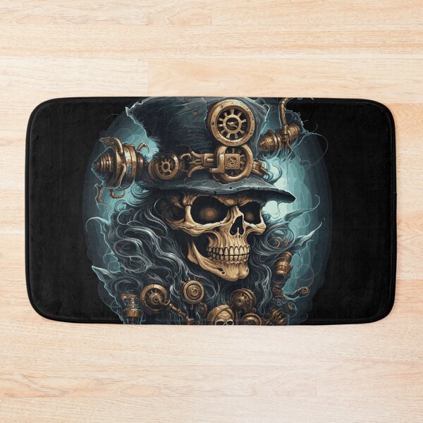 Item preview, Steampunk zombie skull designed and sold by drizzd.