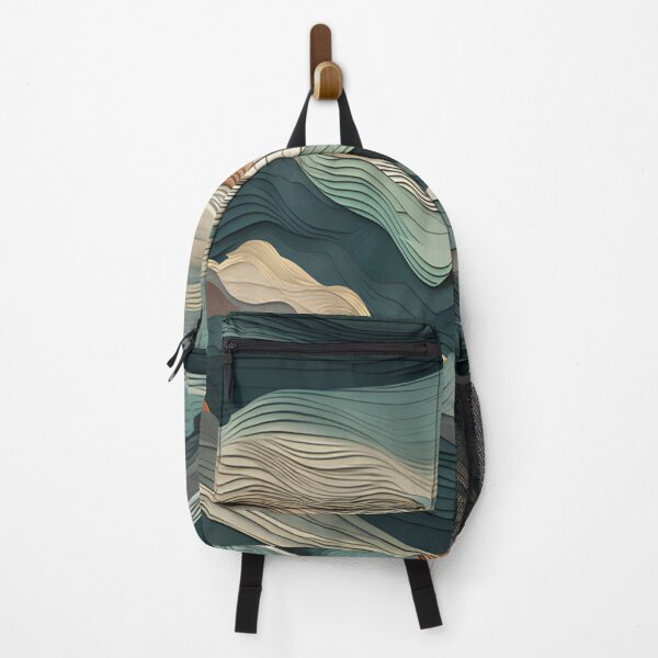 Item preview, Mountain Wave Earth Tone Topographical designed and sold by Aelbrn.