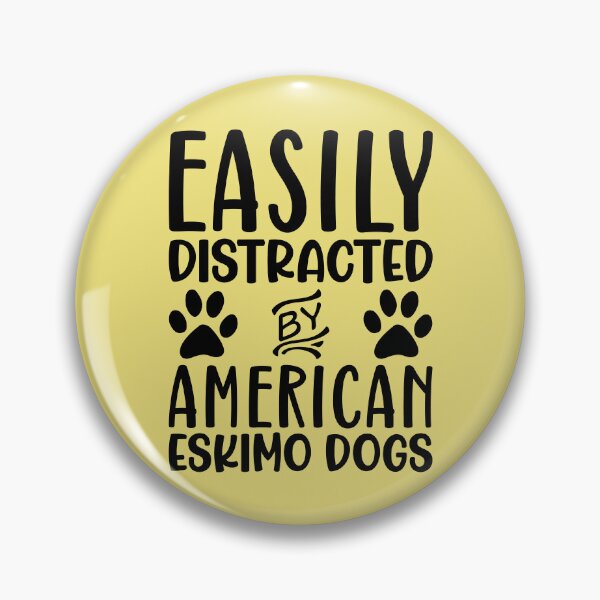 Item preview, Easily Distracted By American Eskimo Dogs designed and sold by kamrankhan.