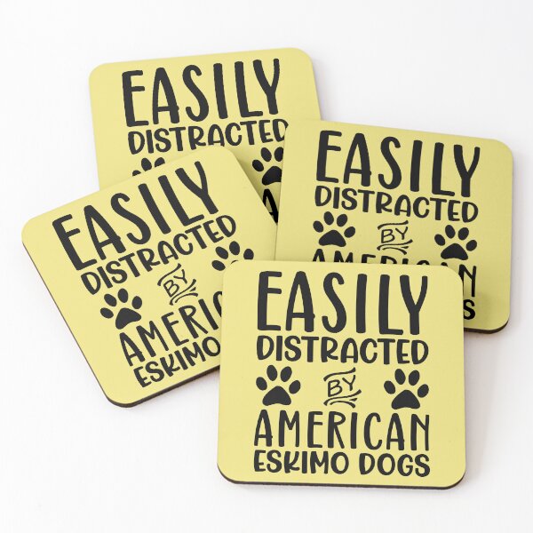 Item preview, Easily Distracted By American Eskimo Dogs designed and sold by kamrankhan.
