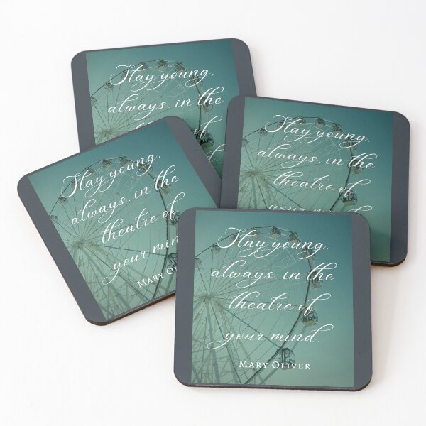 Item preview, Mary Jane Oliver quote: Stay young, always, in the theater of your mind. designed and sold by artbleed.