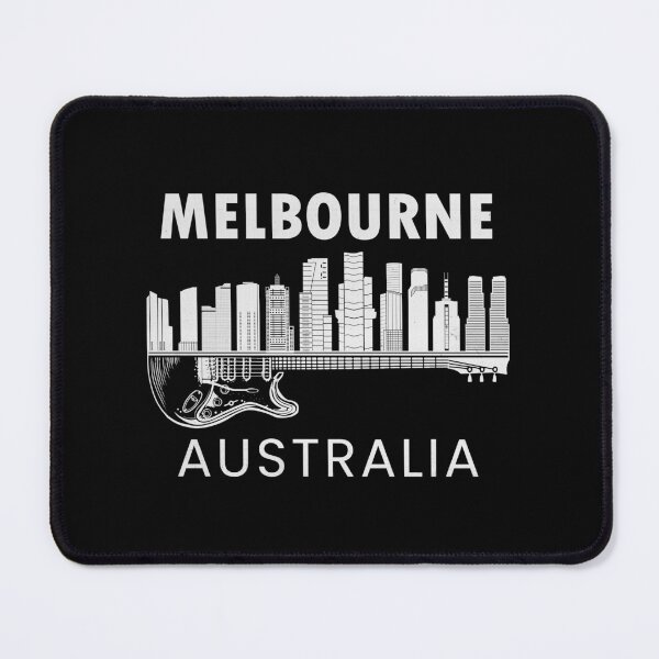 Artikelvorschau, Melbourne Australien Souvenir Gitarrenmusik Melbourne entworfen und verkauft von DSWShirts.