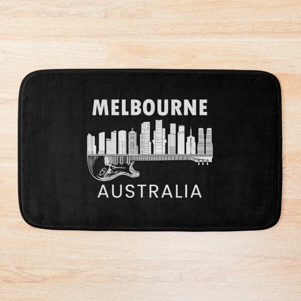 Artikelvorschau, Melbourne Australien Souvenir Gitarrenmusik Melbourne entworfen und verkauft von DSWShirts.