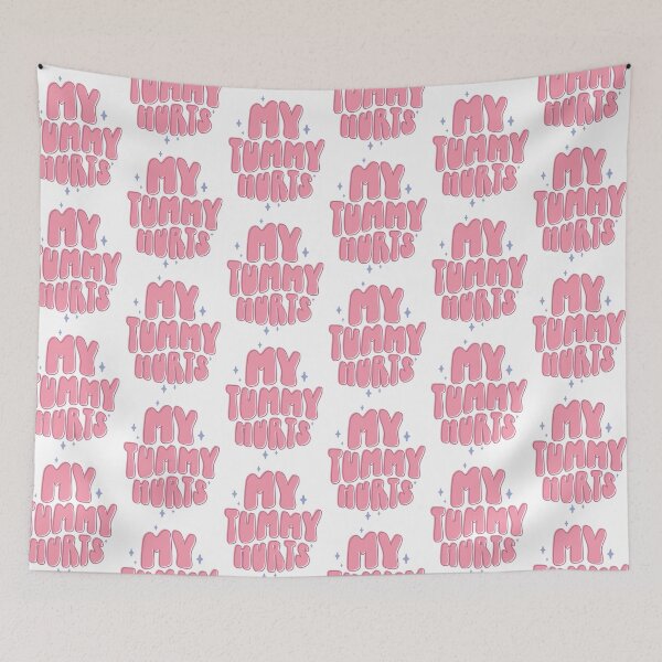 Item preview, My Tummy Hurts - Pink/Blue designed and sold by ts-eg.