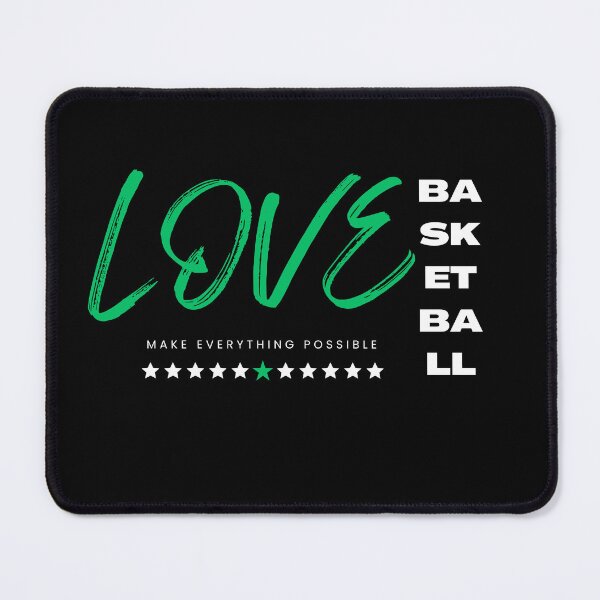 Item preview, Love basketball green, make everything possible designed and sold by Grafixfun.