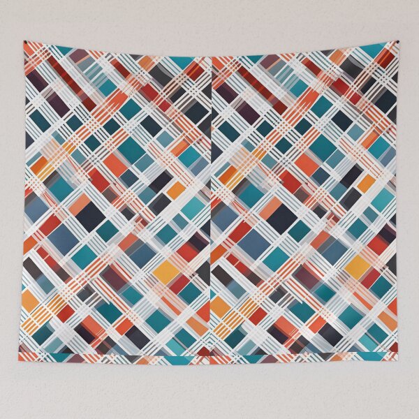 Item preview, checks and tartan seamless repeat modern classic pattern with the woven texture designed and sold by APHIDAT-TA.