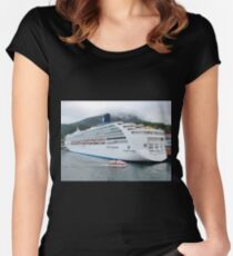 Large and Small Women's Fitted Scoop T-Shirt