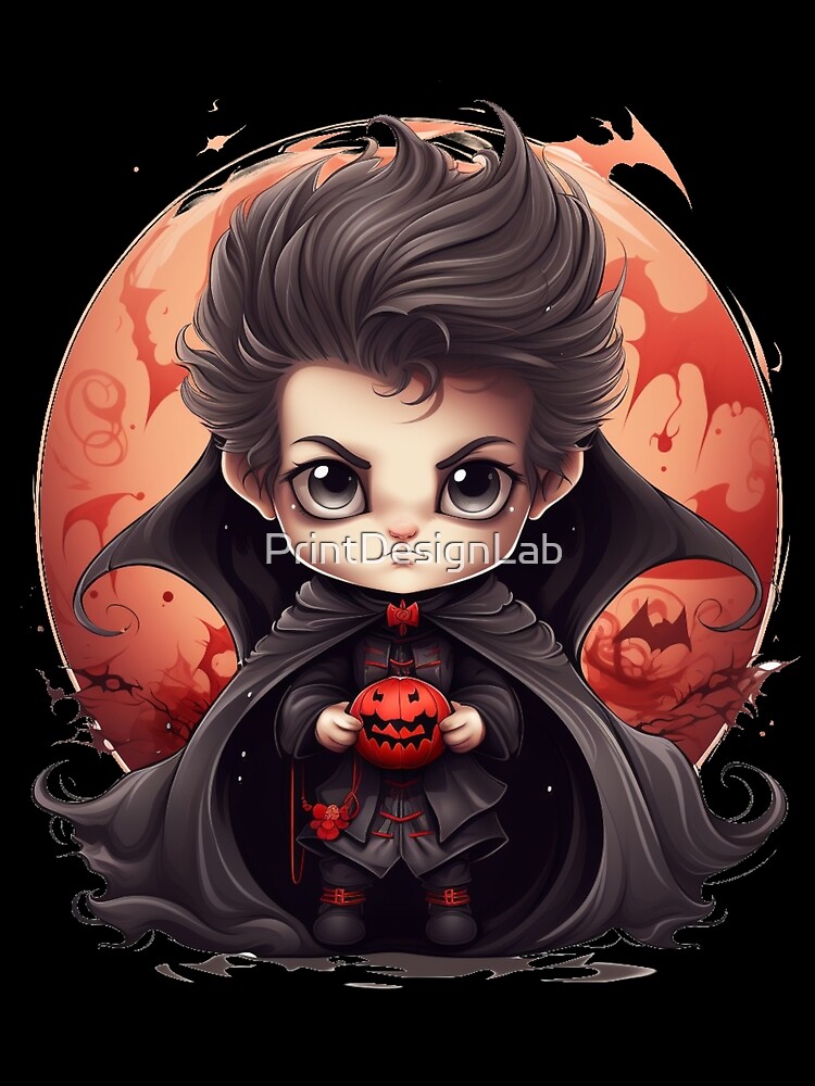 Thumbnail 3 of 3, Scarf, Adorable Little Vampire designed and sold by PrintDesignLab.