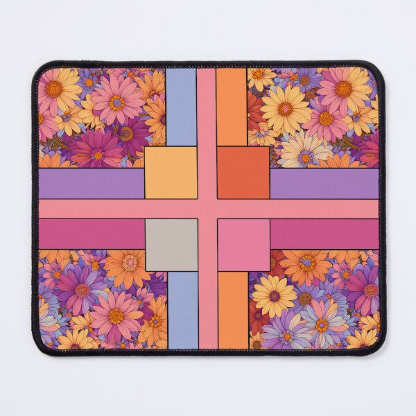Item preview, Maximalist Flowers Pastel Floral Art Color Blocks Style 2 of 2 - Colors 1 of 6 designed and sold by Beachy.