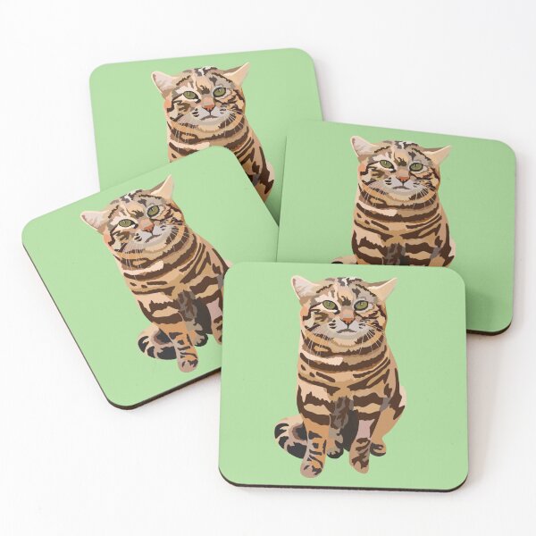 Item preview, B is for Black Footed Cat, Black-footed Cat – Small and Elusive African Wildcat Illustration designed and sold by PrettylittlepastelUk.