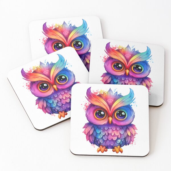 Item preview, Adorable, cute watercolor owl print designed and sold by dcrc.