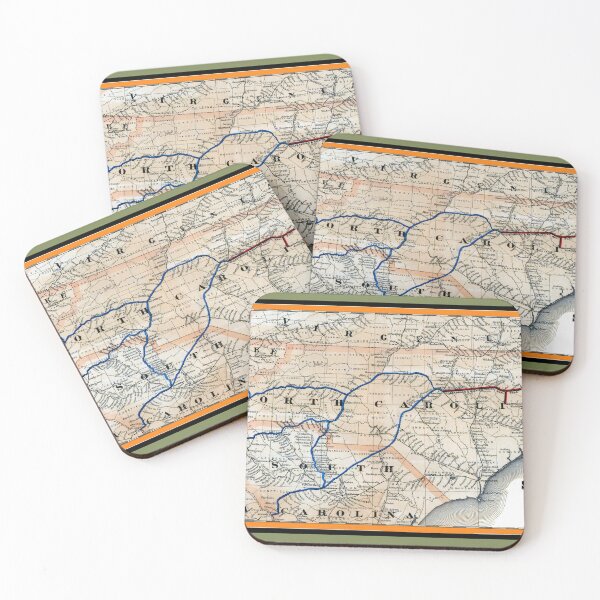 Item preview, Seaboard and Raleigh Railroad 1874 designed and sold by Chuck Mountain Poster Art.