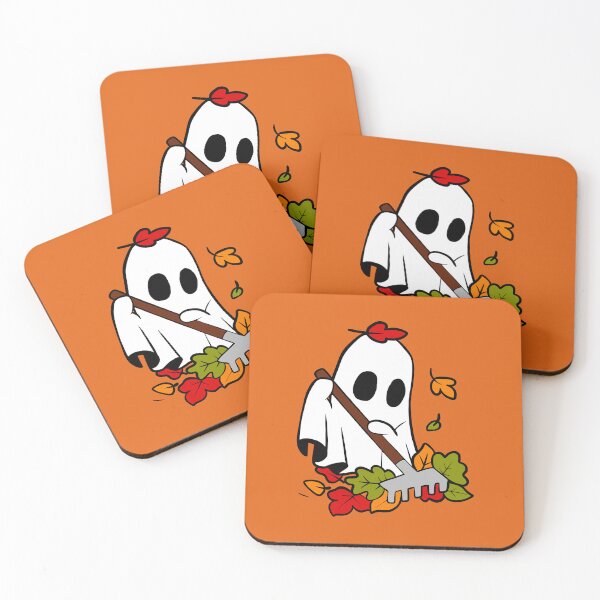 Item preview, Ghost Just Living and Having Fun Raking Leaves designed and sold by Charcoalart.