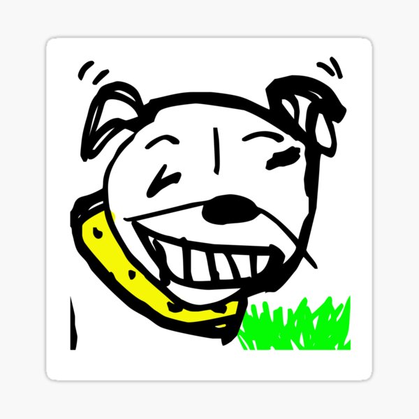 oh happy dog Sticker