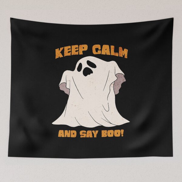 Item preview, Keep Calm and Say Boo - Happy Halloween designed and sold by Rich Summers Art.