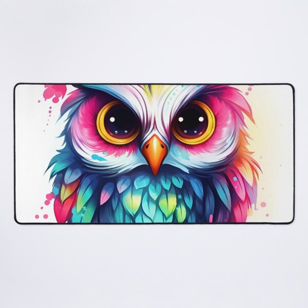Item preview, adorable, cute watercolor owl print designed and sold by dcrc.