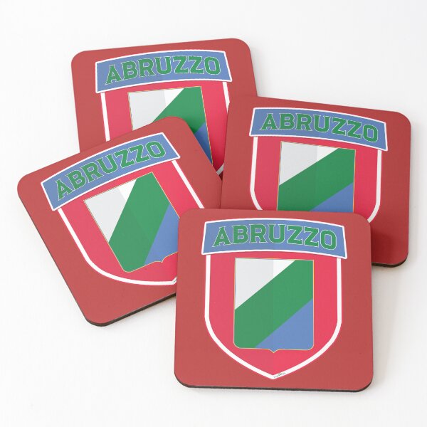 Item preview, Italian Region of Abruzzo Flag Shield Sticker T-Shirt 01 designed and sold by OuterShellUK.