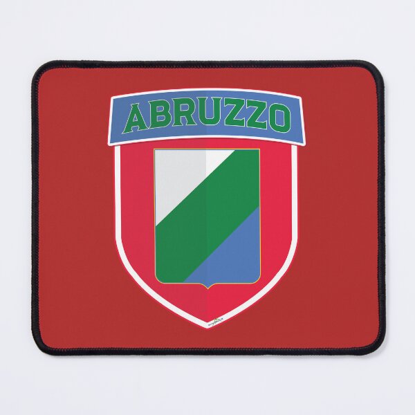Item preview, Italian Region of Abruzzo Flag Shield Sticker T-Shirt 01 designed and sold by OuterShellUK.
