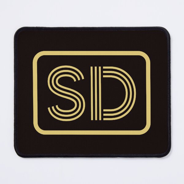 Artikelvorschau, SD-Initialen goldene geometrische Buchstaben entworfen und verkauft von Jeallan Designs.