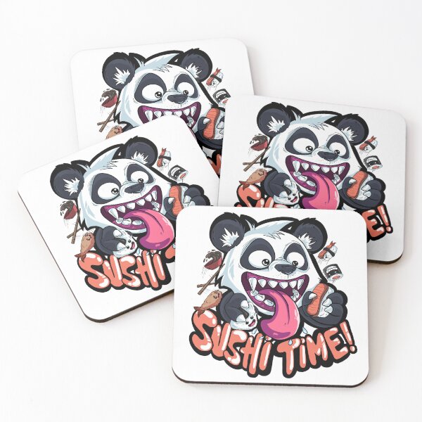 Item preview, Sushi Time Panda - Funny Restaurant Panda designed and sold by TheGusDesigns.
