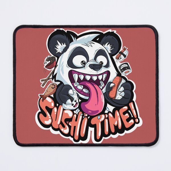 Item preview, Sushi Time Panda - Funny Restaurant Panda designed and sold by TheGusDesigns.