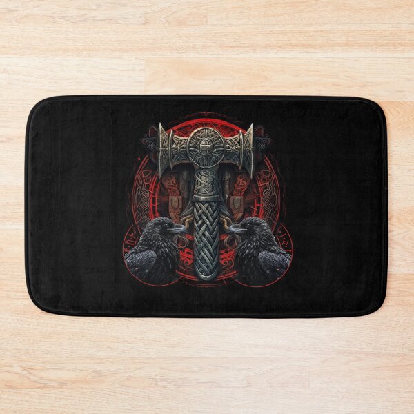 Item preview, Thor's Mjolnir Viking Norse Mythology Germanic Odin Ravens designed and sold by Chmielayka.