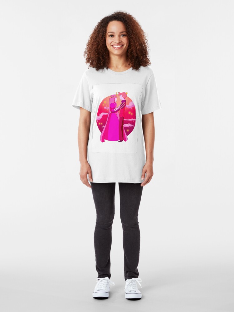 Alternate view of Princess Bubblegum and Prince Gumball Slim Fit T-Shirt