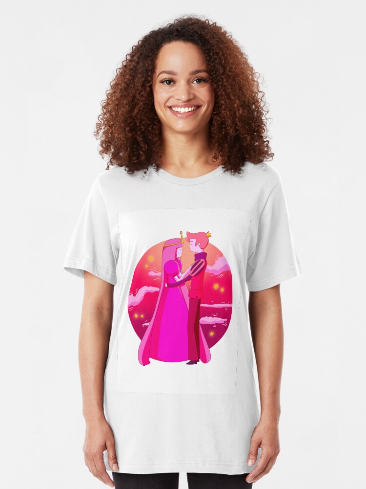 Alternate view of Princess Bubblegum and Prince Gumball Slim Fit T-Shirt