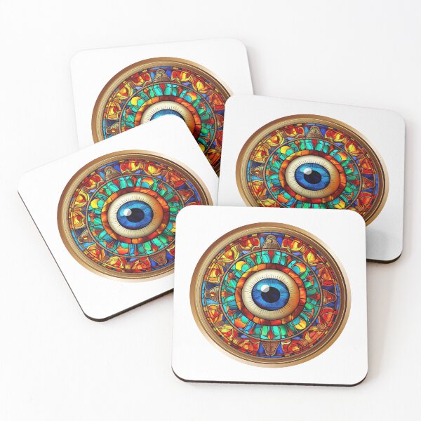 Item preview, Evil Eye Stained Glass designed and sold by OutbreakDesigns.