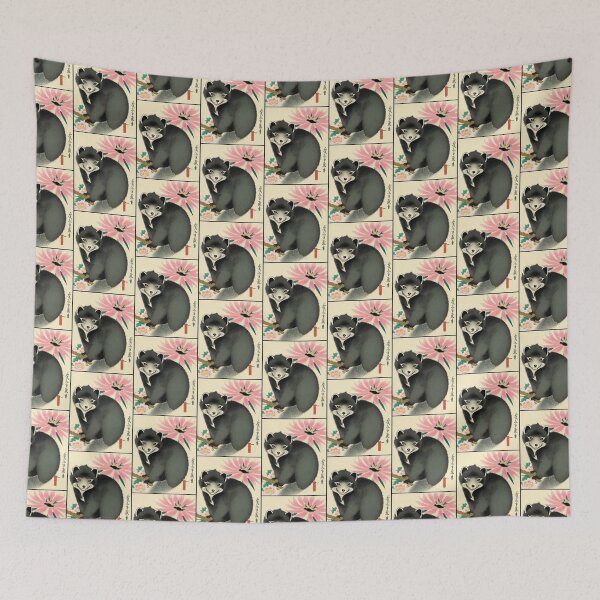Item preview, Binturong with flower designed and sold by EuropeanPrints.