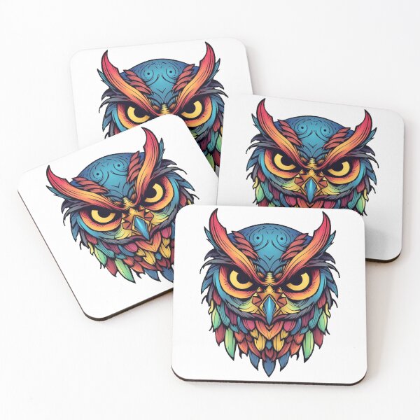 Item preview, Psychedelic colorful owl designed and sold by Joseph Shepard.