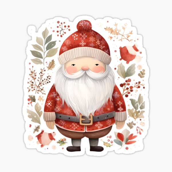 Item preview, Santa Clause Scandinavian Art designed and sold by GirlGlowGraphic.