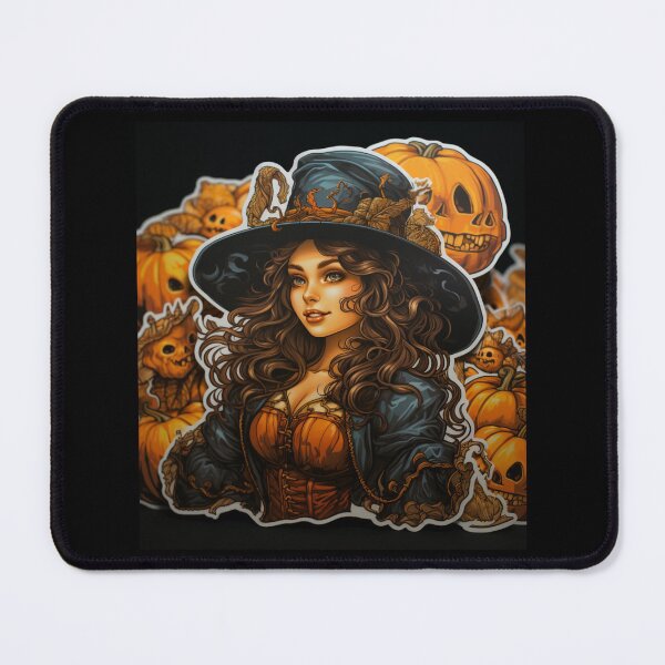 Item preview, woman with pumpkins designed and sold by HarriPaloma.
