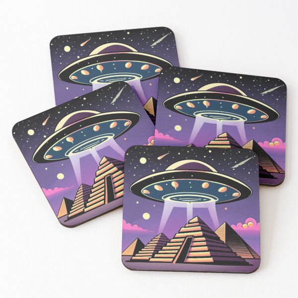 Item preview, Aliens At The Ancient Egyptian Pyramids designed and sold by Myra365Art.