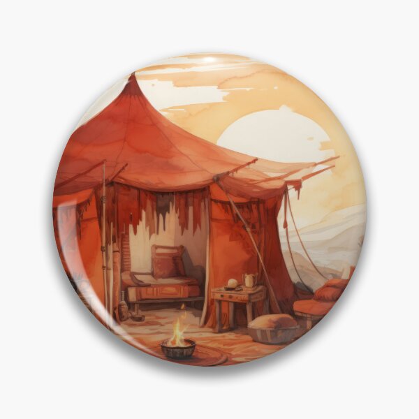 Item preview, Desert Oasis with Bedouin Tent, Rugs, Campfire designed and sold by Zoomie-s.