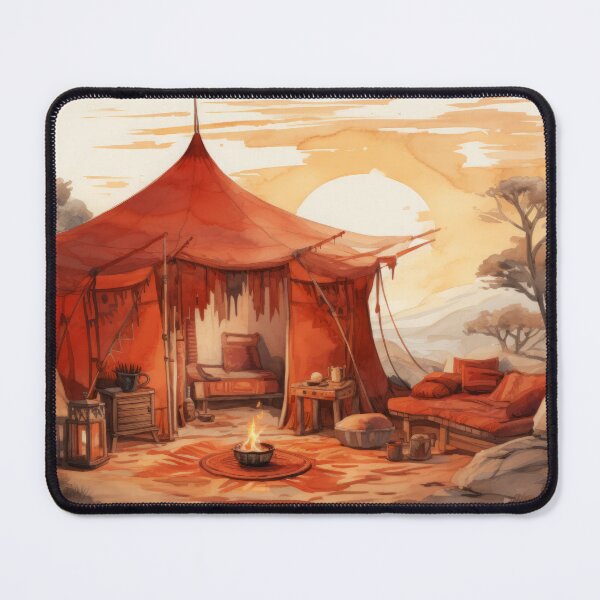 Item preview, Desert Oasis with Bedouin Tent, Rugs, Campfire designed and sold by Zoomie-s.